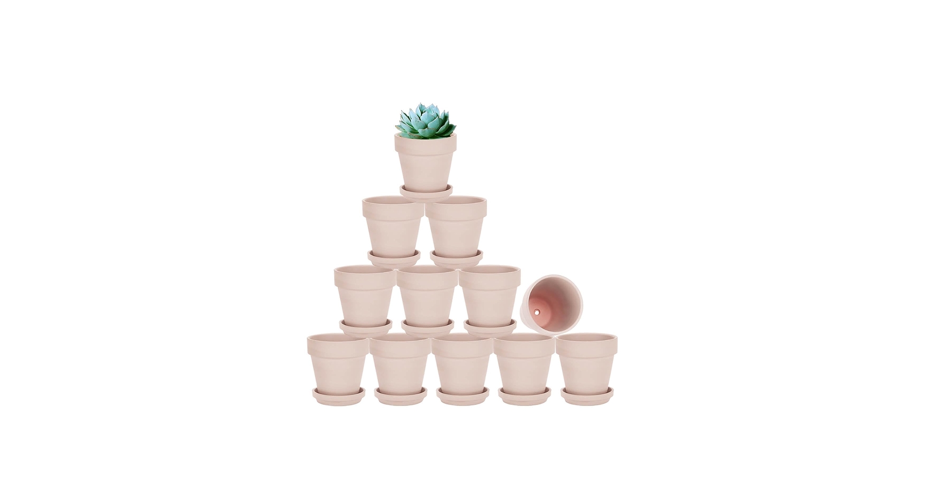 Amazon.com: vensovo 3 inch Pink Terracotta Clay Pots for Plants